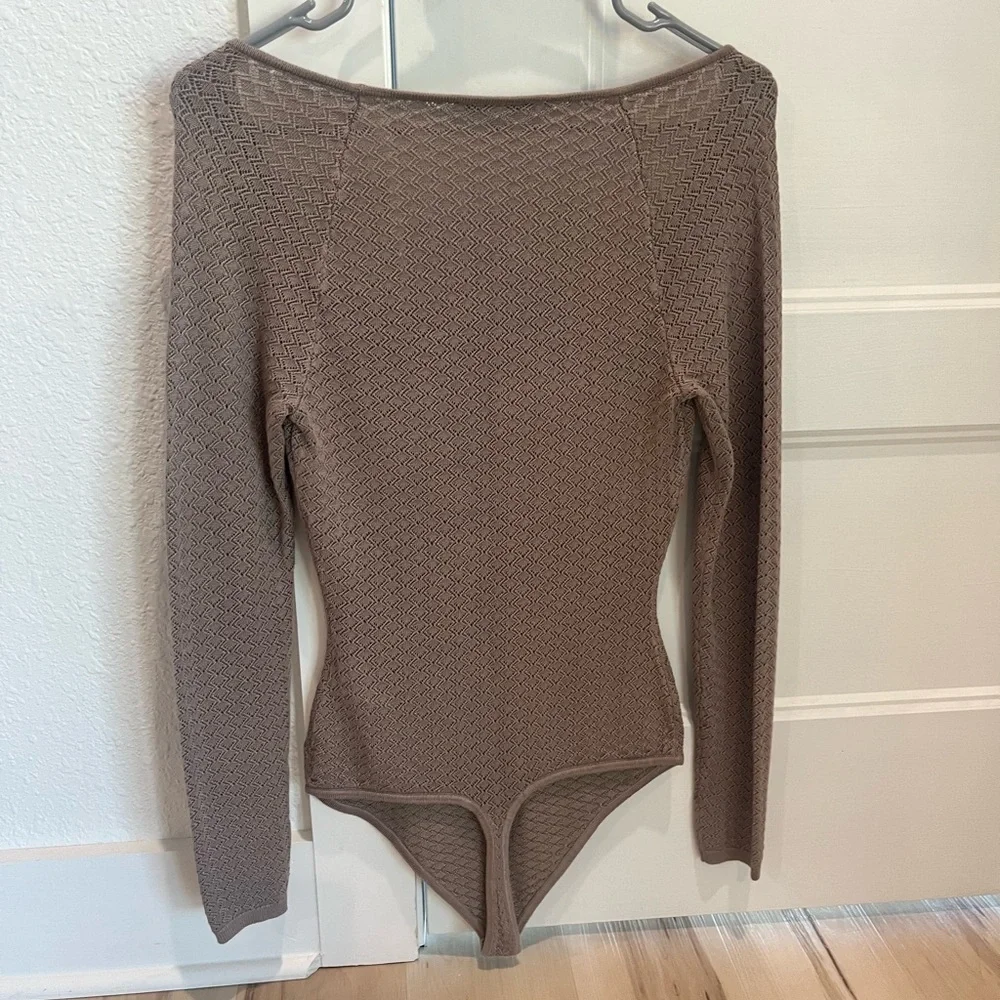 Abercrombie pointelle Square neck bodysuit - Picture 4 of 4